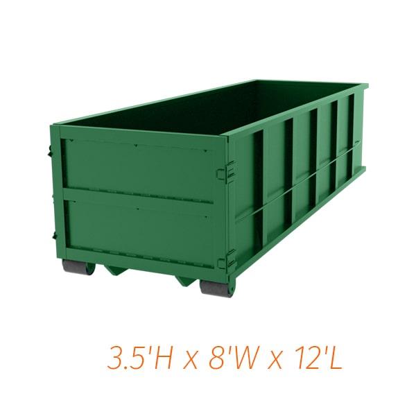 the rental duration for 10 yard dumpsters varies depending on the customer's needs